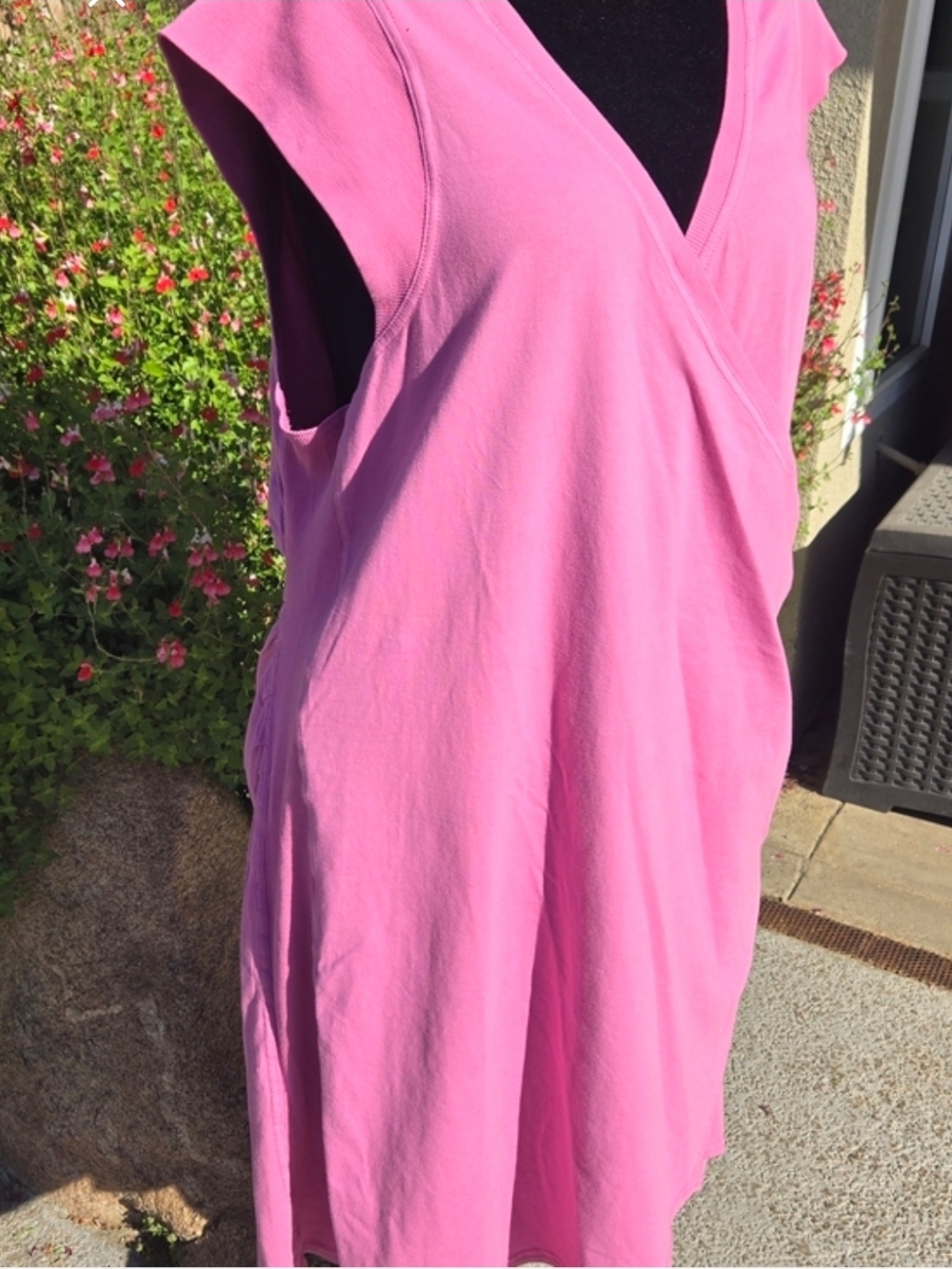 Anthropologie Pink Swimsuit Cover Up Montauk Vneck 3X NEW 🤍 Retail $88- - Picture 4 of 15